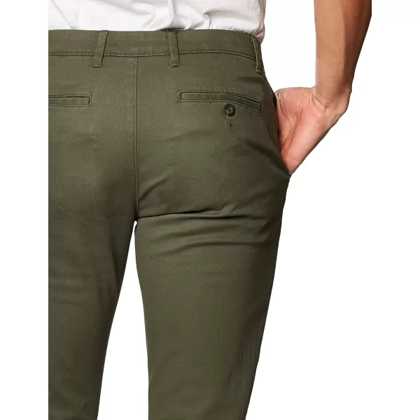 Amazon Essentials Mens ClassicFit Casual Stretch Khaki PantOlive