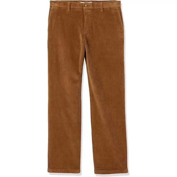 Amazon Essentials Mens ClassicFit Corduroy Chino PantLight Brown