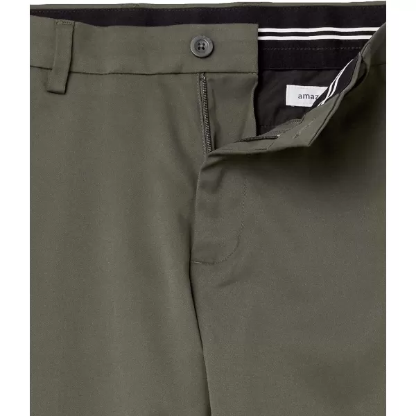 Amazon Essentials Mens ClassicFit Stretch Golf Pant Available in Big amp TallPolyester Blend Olive