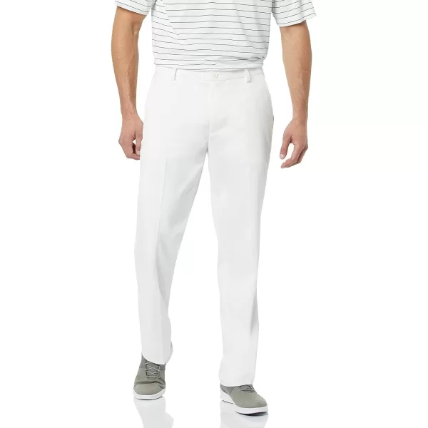 Amazon Essentials Mens ClassicFit Stretch Golf Pant Available in Big amp TallPolyester Blend White