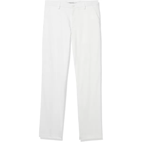 Amazon Essentials Mens ClassicFit Stretch Golf Pant Available in Big amp TallPolyester Blend White