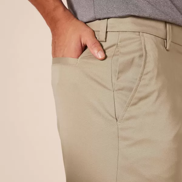 Amazon Essentials Mens ClassicFit Stretch Golf Pant Available in Big amp TallRecycled Polyester Blend Khaki Brown