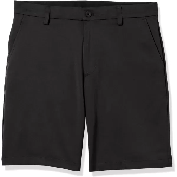 Amazon Essentials Mens ClassicFit Stretch Golf Short Available in Big amp TallPolyester Blend Black