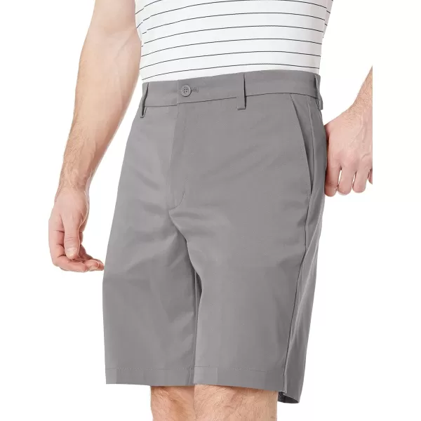 Amazon Essentials Mens ClassicFit Stretch Golf Short Available in Big amp TallPolyester Blend Grey