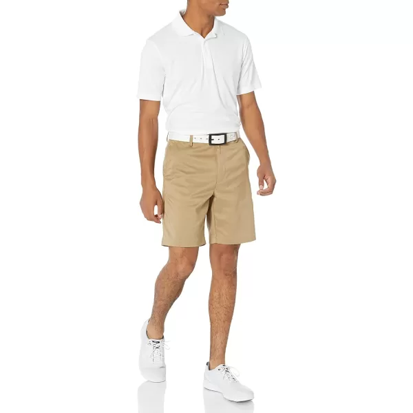 Amazon Essentials Mens ClassicFit Stretch Golf Short Available in Big amp TallRecycled Polyester Blend Khaki Brown