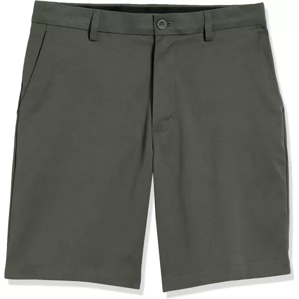 Amazon Essentials Mens ClassicFit Stretch Golf Short Available in Big amp TallRecycled Polyester Blend Olive