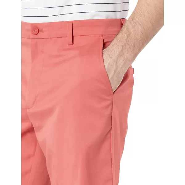 Amazon Essentials Mens ClassicFit Stretch Golf Short Available in Big amp TallRecycled Polyester Blend Washed Red