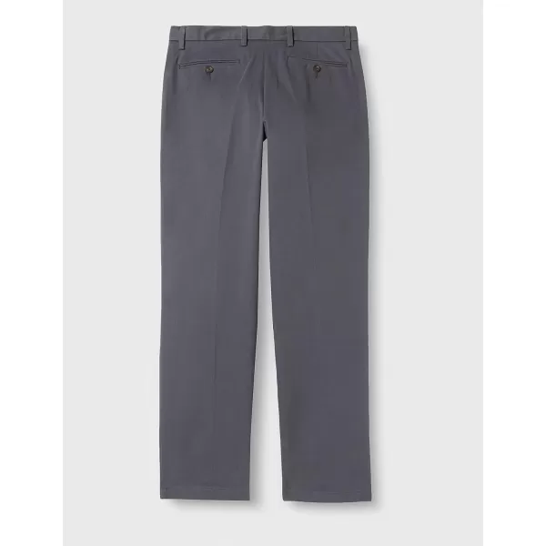 Amazon Essentials Mens ClassicFit WrinkleResistant Pleated Chino Pant Available in Big  TallGrey