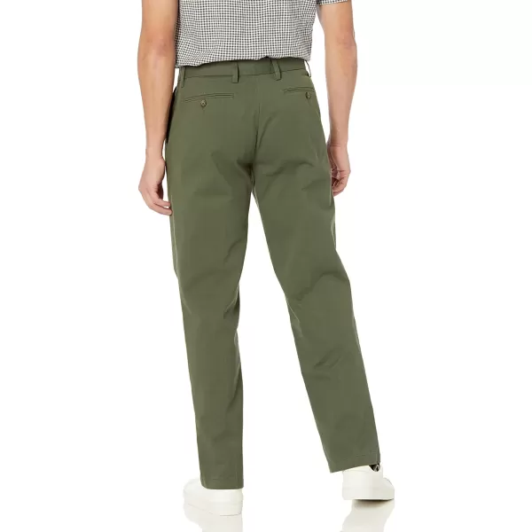 Amazon Essentials Mens ClassicFit WrinkleResistant Pleated Chino Pant Available in Big  TallOlive