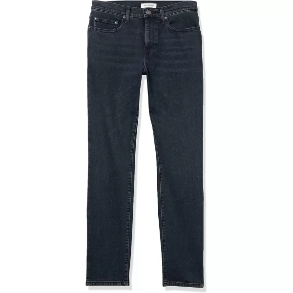 Amazon Essentials Mens Comfort Stretch Straight SlimFit Jean Previously GoodthreadsBlue Black Vintage