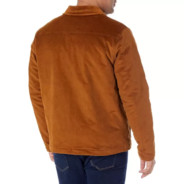 Amazon Essentials Mens Corduroy Work Jacket Available in Big amp TallDark Chestnut Brown