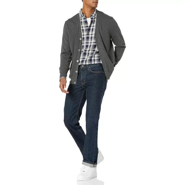Amazon Essentials Mens Cotton Cardigan SweaterCharcoal Heather