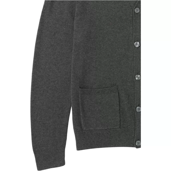 Amazon Essentials Mens Cotton Cardigan SweaterCharcoal Heather