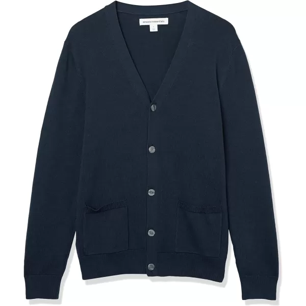 Amazon Essentials Mens Cotton Cardigan SweaterNavy