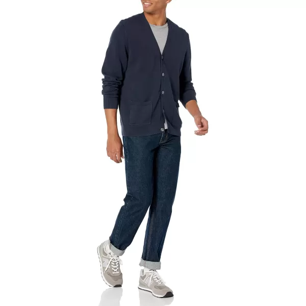 Amazon Essentials Mens Cotton Cardigan SweaterNavy