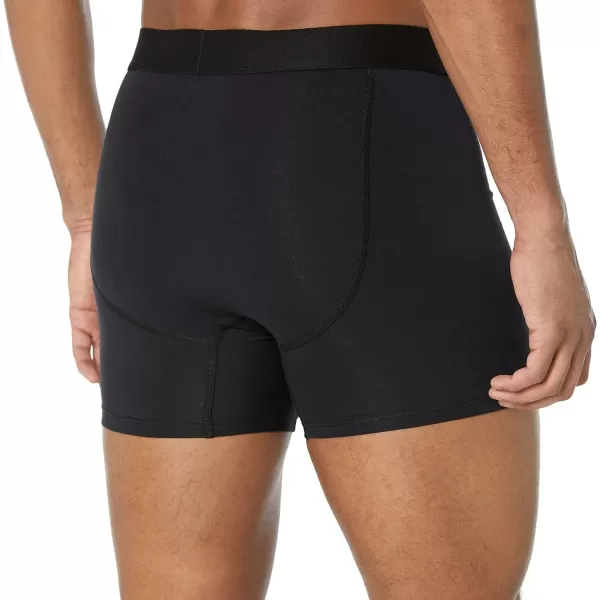 Amazon Essentials Mens Cotton Jersey Boxer Brief Available in Big amp Tall Pack of 5Black