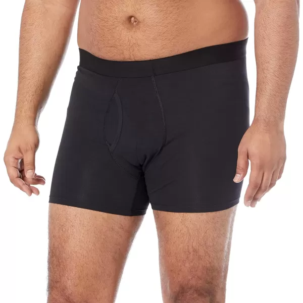 Amazon Essentials Mens Cotton Jersey Boxer Brief Available in Big amp Tall Pack of 5Black