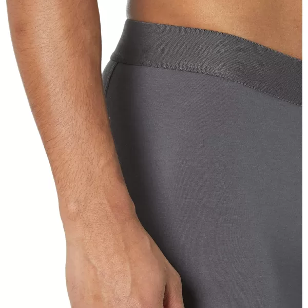 Amazon Essentials Mens Cotton Jersey Boxer Brief Available in Big amp Tall Pack of 5Grey HeatherCharcoal Mix