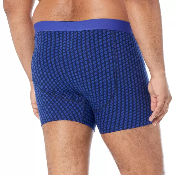 Amazon Essentials Mens Cotton Jersey Boxer Brief Available in Big amp Tall Pack of 5Royal BlueMixed Print