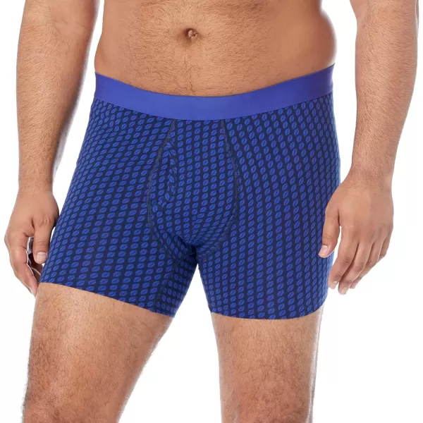 Amazon Essentials Mens Cotton Jersey Boxer Brief Available in Big amp Tall Pack of 5Royal BlueMixed Print