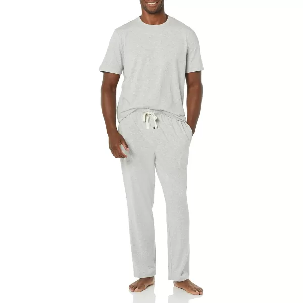 Amazon Essentials Mens Cotton Modal Pajama SetGrey Heather