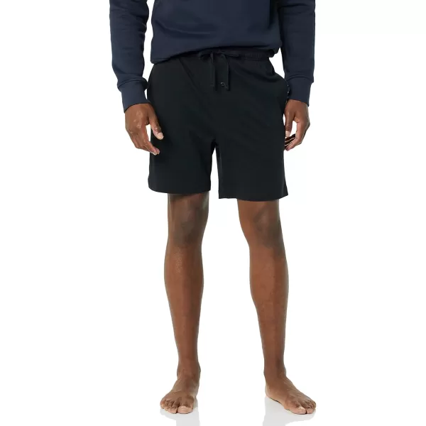 Amazon Essentials Mens Cotton Pajama Shorts Pack of 2BlackCharcoal Heather