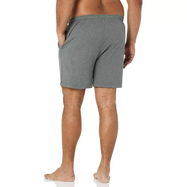 Amazon Essentials Mens Cotton Pajama Shorts Pack of 2BlackCharcoal Heather