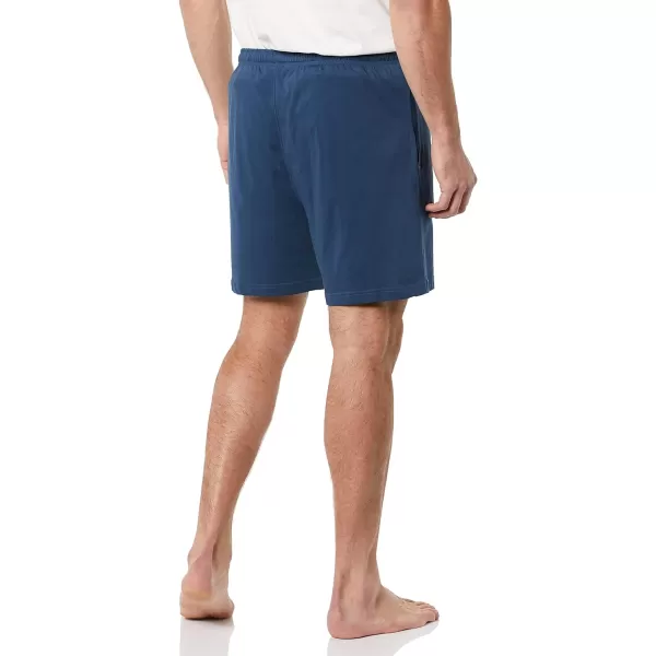 Amazon Essentials Mens Cotton Pajama Shorts Pack of 2Indigo