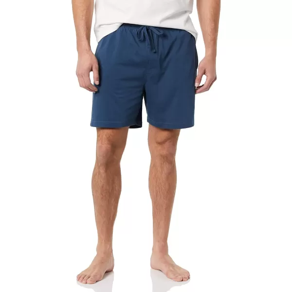 Amazon Essentials Mens Cotton Pajama Shorts Pack of 2Indigo