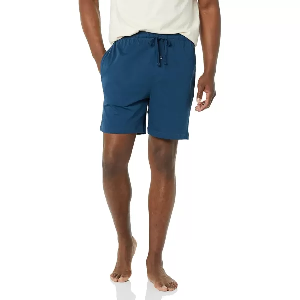 Amazon Essentials Mens Cotton Pajama Shorts Pack of 2Indigo