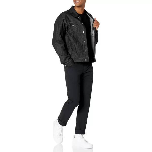 Amazon Essentials Mens Crewneck Cable Cotton SweaterBlack