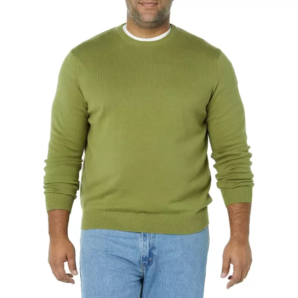 Amazon Essentials Mens Crewneck Sweater Available in Big amp TallGolden Olive