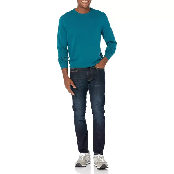 Amazon Essentials Mens Crewneck Sweater Available in Big amp TallTeal Blue Heather