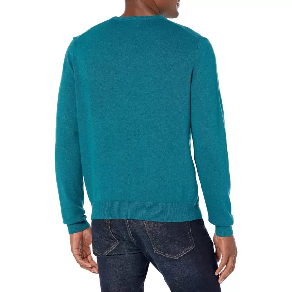 Amazon Essentials Mens Crewneck Sweater Available in Big amp TallTeal Blue Heather