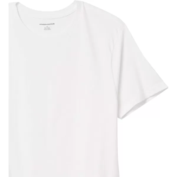 Amazon Essentials Mens Crewneck Undershirt Pack of 6White