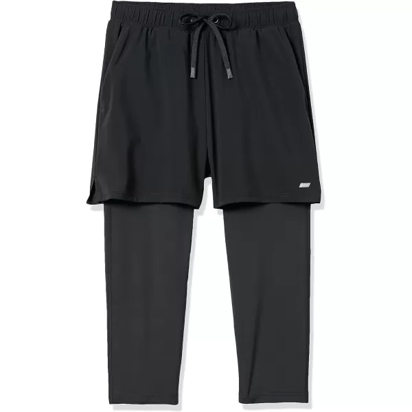 Amazon Essentials Mens Double Layered Woven Moisture Wicking Running Shorts22u201D Interior Inseam Black