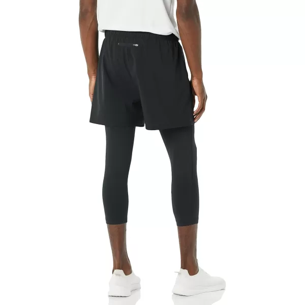 Amazon Essentials Mens Double Layered Woven Moisture Wicking Running Shorts22u201D Interior Inseam Black