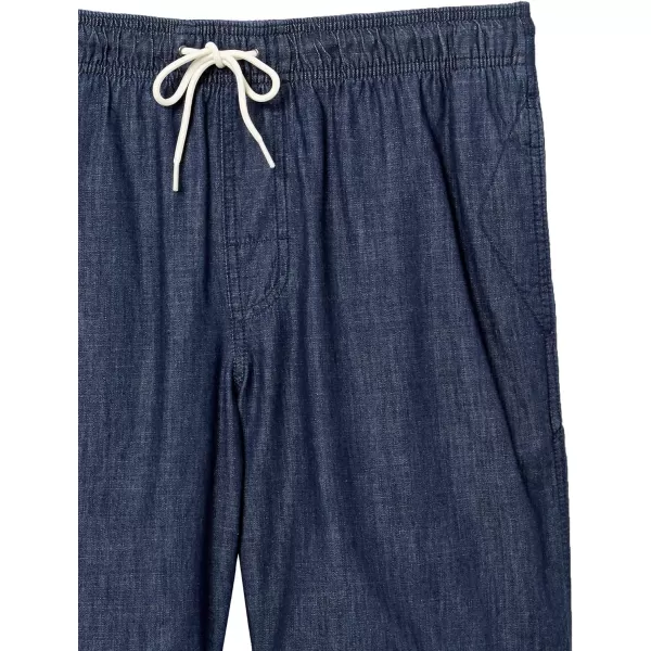 Amazon Essentials Mens Drawstring Walk Short Available in Plus SizeDark Wash Chambray