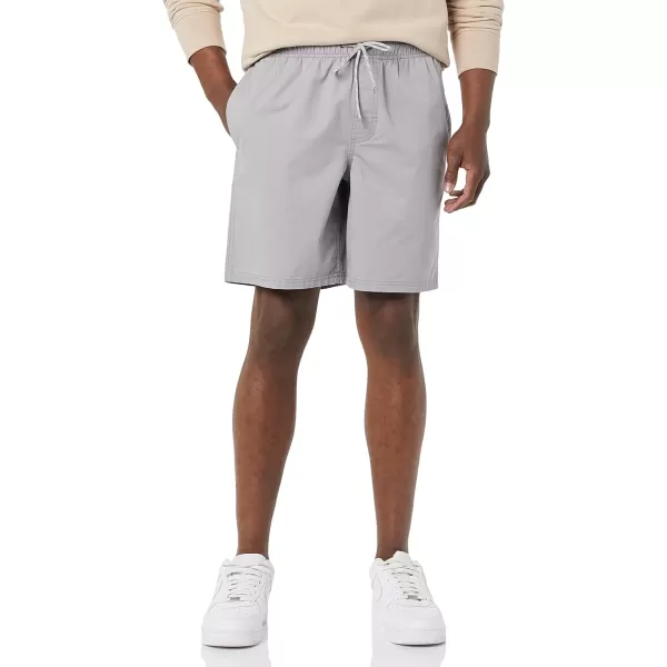 Amazon Essentials Mens Drawstring Walk Short Available in Plus SizeLight Grey