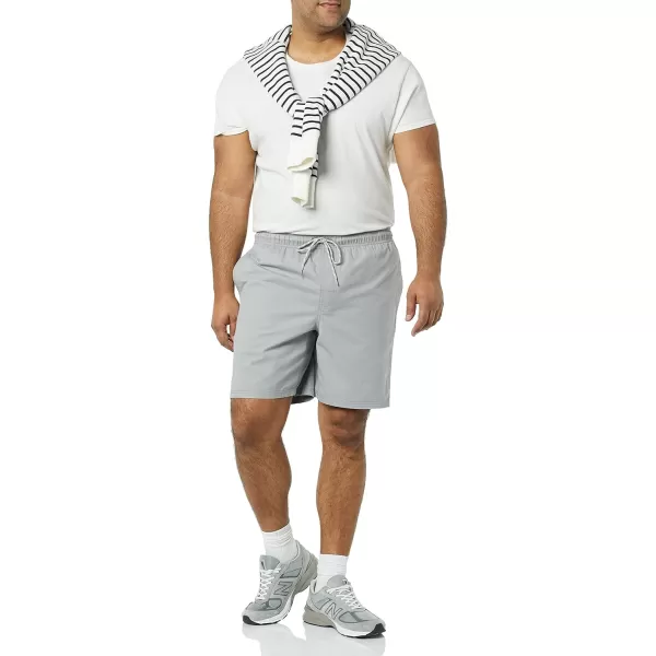 Amazon Essentials Mens Drawstring Walk Short Available in Plus SizeLight Grey