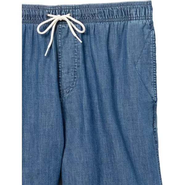 Amazon Essentials Mens Drawstring Walk Short Available in Plus SizeMedium Wash Chambray