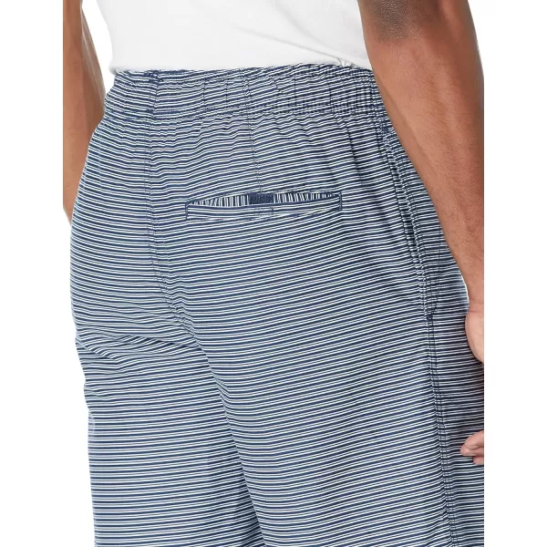 Amazon Essentials Mens Drawstring Walk Short Available in Plus SizeNavy Stripe