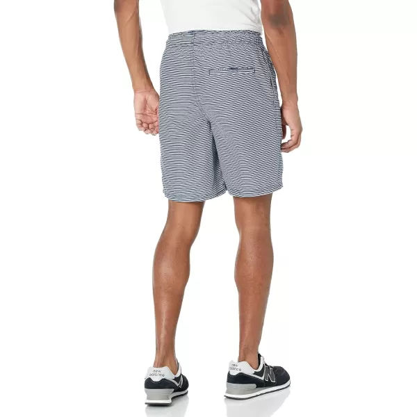 Amazon Essentials Mens Drawstring Walk Short Available in Plus SizeNavy Stripe