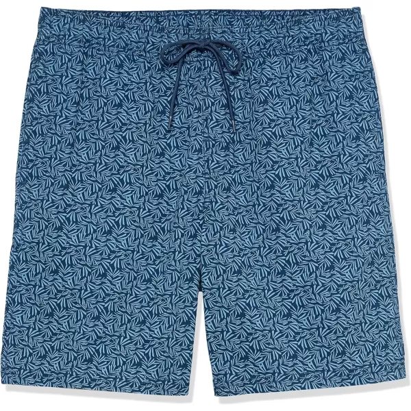 Amazon Essentials Mens Drawstring Walk Short Available in Plus SizeNavyIndigo Palm Tree