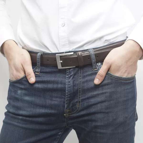 Amazon Essentials Mens Dress BeltDark Brown