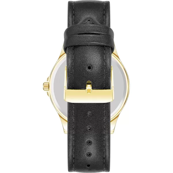 Amazon Essentials Mens Easy to Read Strap WatchBlackGold