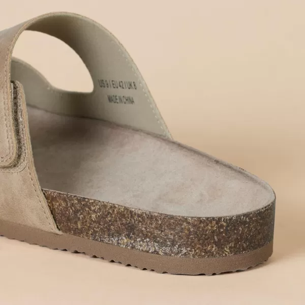 Amazon Essentials Mens Faux Cork Slide SandalTan