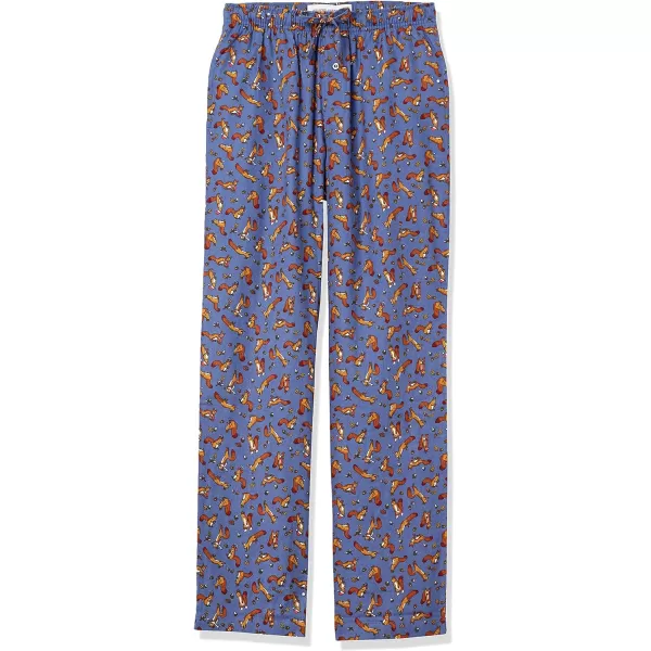 Amazon Essentials Mens Flannel Pajama Pant Available in Big amp TallDeep Blue Squirrel