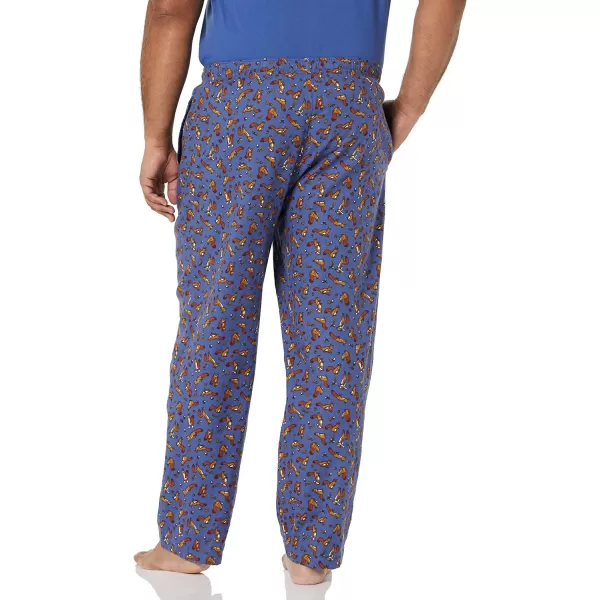 Amazon Essentials Mens Flannel Pajama Pant Available in Big amp TallDeep Blue Squirrel