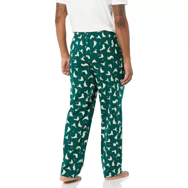 Amazon Essentials Mens Flannel Pajama Pant Available in Big amp TallGreen Seal